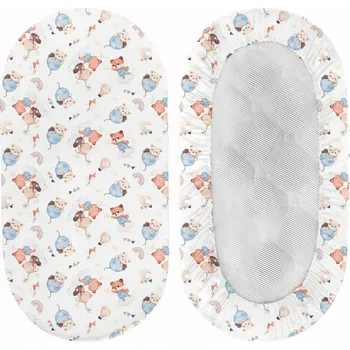 Prostěradlo PROSTĚRADLO DO KORBIČKY KOČÁRKU KOLÉBKY 38x80 cm BAVLNA 100% POLSKÝ VÝROBEK