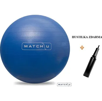 Gymnastický míč Míč rehabilitační ABS Match-U + hustilka, antracitová, průměr 80-85 cm