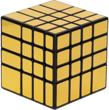 Hlavolam Mirror 4x4x4 ShengShou Černá, zlaté nálepky