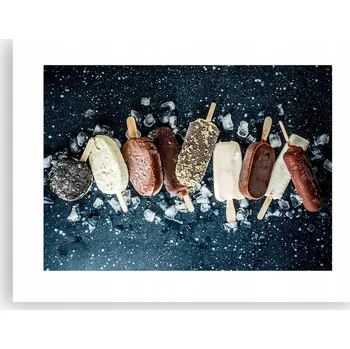 Obraz Obraz plakát do obýváku nebo ložnice 40x30 - zmrzlina, foto plakát na zeď, bez rámu