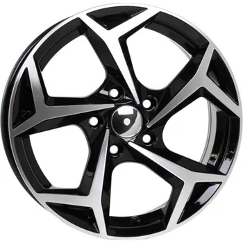 Disk Alu kola Racing Line B5340, 16x6.5 5x100 ET45, černá + leštění