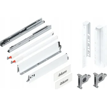 Nábytkové kování BLUM šuplík Tandembox 500 vysoká D bílá 30 kg