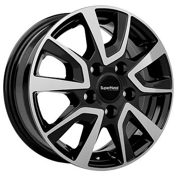 Alu kolo Alu kola SUPER METAL VAULT, 18x7.5 5x112 ET48, černá lesklá + leštění (zátěžová)