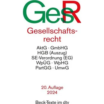 Gesellschaftsrecht [DE] (2024, Brožovaná, dtv Verlagsgesellschaft)