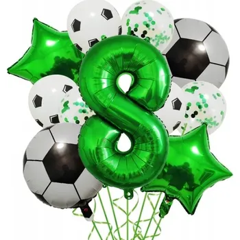 Balónek SADA BALÓNKŮ FOTBAL dekorace narozeniny11 Ks