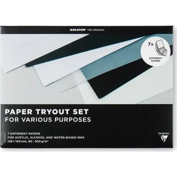 Kancelářský papír MOLOTOW sada zkušebních papírů A6, 7 listů