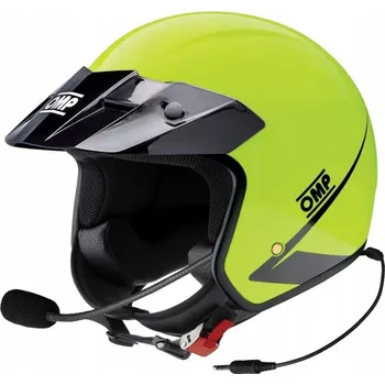 Helma na motorku Přilba OMP Star-J s interkomem ECE 22.06 žlutá vel XL