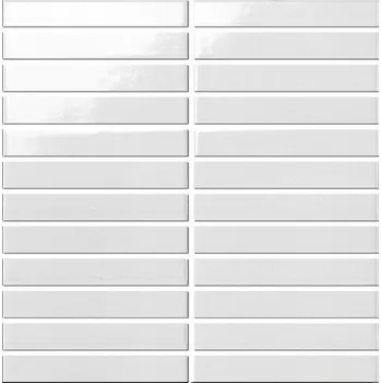 Obklad Keramická mozaika Premium Mosaic Kit Kat white 30x30 cm lesk MOSKK2WHL