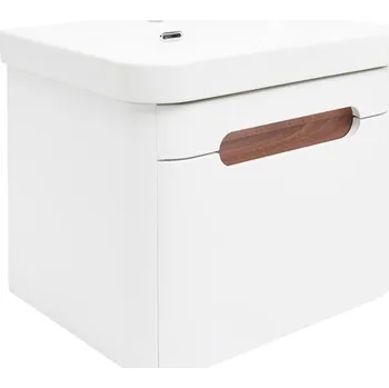 Koupelnový nábytek Koupelnová skříňka s umyvadlem SAT Fusion 57,5x43x45 cm bílá matná mat SATFUSION60WMW