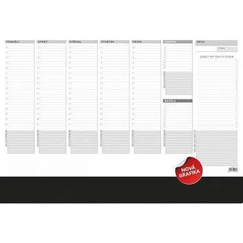Kalendář Týdenní plánovací mapa A2 s lištou - A2, 50 listů, 594 x 420 mm