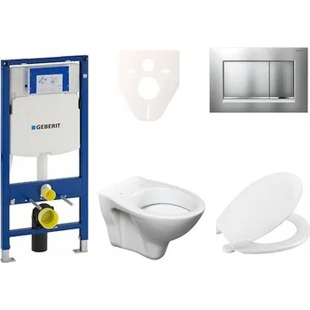 Klozet Cenově zvýhodněný závěsný WC set Geberit do lehkých stěn / předstěnová montáž+ WC S-Line S-line Pro 111.300.00.5NR7