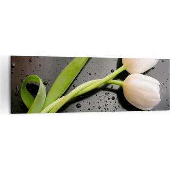 Obraz Velký obraz do obýváku 160x50 květy moderní fotoobraz na plátně obrazy