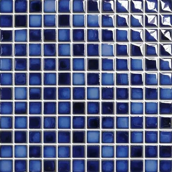 Obklad Keramická mozaika Premium Mosaic deep blue 30x30 cm lesk MOSBH23DBLL
