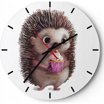 Hodiny Nástěnné hodiny do kuchyně 30x30 Pro děti Skleněné hodiny do obýváku Tiché