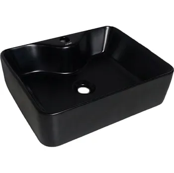 Umyvadlo na desku obdélníkové Rebiko černé