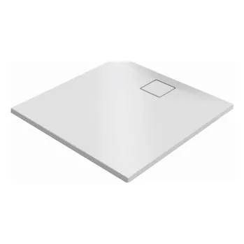 Sprchová vanička Sprchová vanička čtvercová Hüppe EasyFlat 100x100 cm litý mramor bílá matná EF0102.083