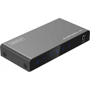 Elektronika DIGITUS 1x2 HDMI Splitter, 4K/60Hz HDCP 2.2, EDID Control DS-55336