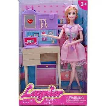 Panenka Panenka - zdravotní sestřička s doplňky Barva: Růžová panenka sestřička