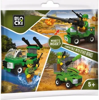 ostatní stavebnice Sáček Blocki MyArmy Blocks - Vozík s dělem