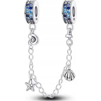 Řetízek Řetízek pojistný na korálky mušle mořské stříbro 925 SimplyMe