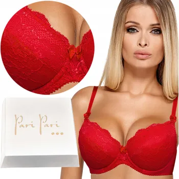 Podprsenka Paripari push-up podprsenka červená velikost 85E