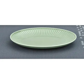 Oválný servírovací talíř 24x17 cm Jiřina Zelená
