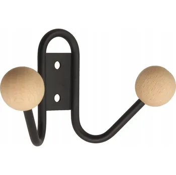 Věšák Šatní ramínko kovový Gamet černý