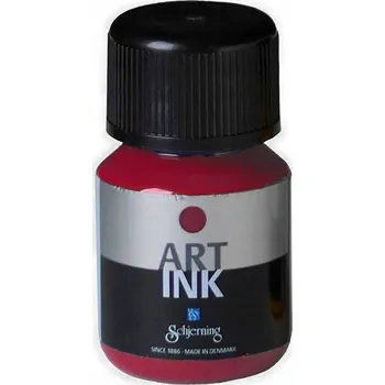 Rýsovací tuš pro kaligrafii Schjerning červená, vodou ředitelná