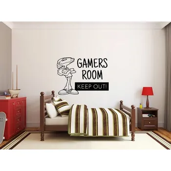 Obraz HRÁČ Samolepka na stěnu XXL GAMER dekorace nápis