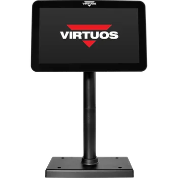 Kancelářská technika 10,1" LCD barevný zákaznický monitor Virtuos SD1010R, USB, černý