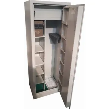 Trezor Justra Kombinovaná skříň na pět zbraní ZJ 2x5 VARIANT, světle šedá