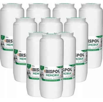 Svíčka Vložky do olejových do hřbitovních svíček BISPOL WO11 144H 10 Ks + zápalky DABSTER_ PL 38 ks.