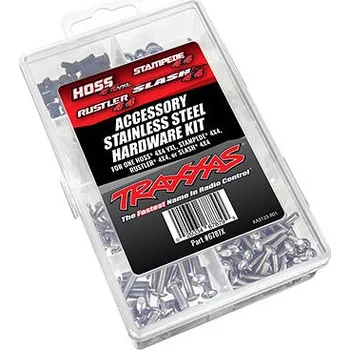 Šroub Traxxas sada šroubů nerez (pro Hoss 4X4 VXL/Slash 4X4/Stampede 4X4/Rustler 4X4) - expresní doprava