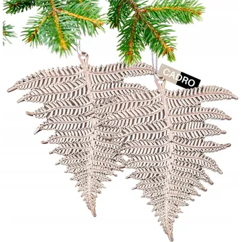 Vánoční dekorace OZDOBY NA VÁNOČNÍ STROMEK velké růžové lístky 2ks