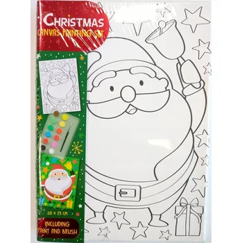 Obraz DIY Vánoční sada Obrázek 18x25 rám s plátnem, barvami a štětcem 3+