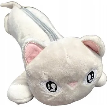 Penál KAYET Měkký jednokomorový penál tuba pouzdro ŠEDÁ KOČKA