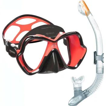 Potápěčské vybavení Potápěčská Maska MARES X-VISION ULTRA LS LiquidSkin + Suchý Šnorchl ERGO DRY Černá - Červená