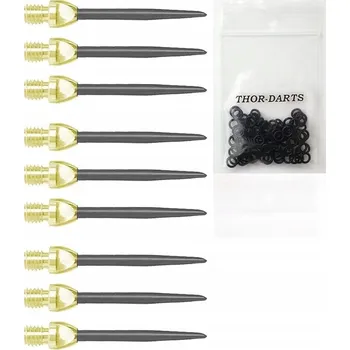 Příslušenství pro šipky THOR-DARTS Vyměnitelné hroty (MS2gobl) 2BA, 9 kusů (3 sady a 100 kroužků