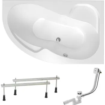 Vana Asymetrická vana Laguna Fortuna Plus 160x100 cm akrylát pravá SIKOFO1600PAPN