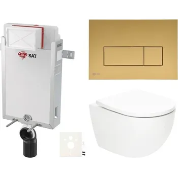 Klozet závěsný wc set k zazdění SAT Fusion SIKOSZTORFUGM