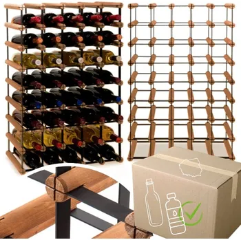 Stojan na víno Stojan na víno RW-8 5x8 regál olejovaný na 40 lahví