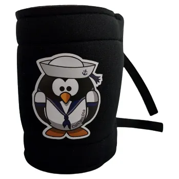 Fixační návlek vel. S na dia senzor dětský neoprenový černý "tučňák"