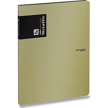 PP Karton Metallic - 4kroužkový pořadač - 20 mm, zlatý