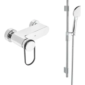 Sprchová baterie SAT Fusion se sprchovým setem 150 mm chrom SATBSFU268KPCSET