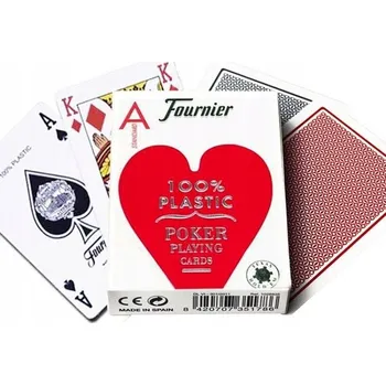 Pokerová karta Hrací karty 100% plast Fournier No 2500