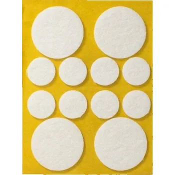 Podložka pod nábytek Samolepicí filcové podložky bílé ø38 ø20