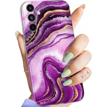 Pouzdro na mobilní telefon Zadní Kryt Hello Case pro Samsung Galaxy A15 fialový