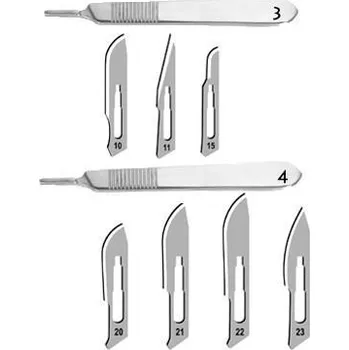 Skalpel Čepelka skalpelová č. 22, sterilní, Carbon Paramount