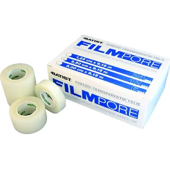 Náplast Fixační náplast z porézní transparentní fólie Filmpore, 5 cm x 9,15 m