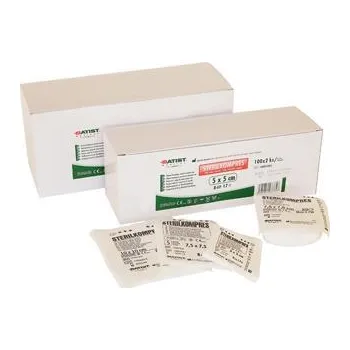 Sterilkompres 7,5 x 7,5 cm, sterilní, 8 vrstev, ( 100 x 2 ks )